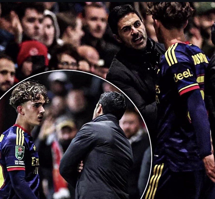 Chiefofbridge's tweet photo. 🚨  Arteta’s Harsh Words to Mac Dowman After Red Card Sort Yourself Out or Stay on the Bench Forever:

🎙️Reporter: Arteta, you looked quite upset with Mac Allister (Mac Dowman) after the red card. As he was leaving the pitch, you seemed to say something to him. What was that about?

🗣️Arteta: He knows exactly how I felt. I was furious with the decision he made. He’s a young player still fighting for regular minutes, and in a moment like that he completely lost his head. 

That one mistake cost us the game. I had to go over to him and make it very clear: “You either sort yourself out and improve, or you’ll stay on the bench for a very long time.” That’s exactly what I told him, and I stand by every word. 

I don’t care whether some people think it’s too harsh or not. In today’s football, players have to be held accountable for their actions especially when those actions let the whole team down.