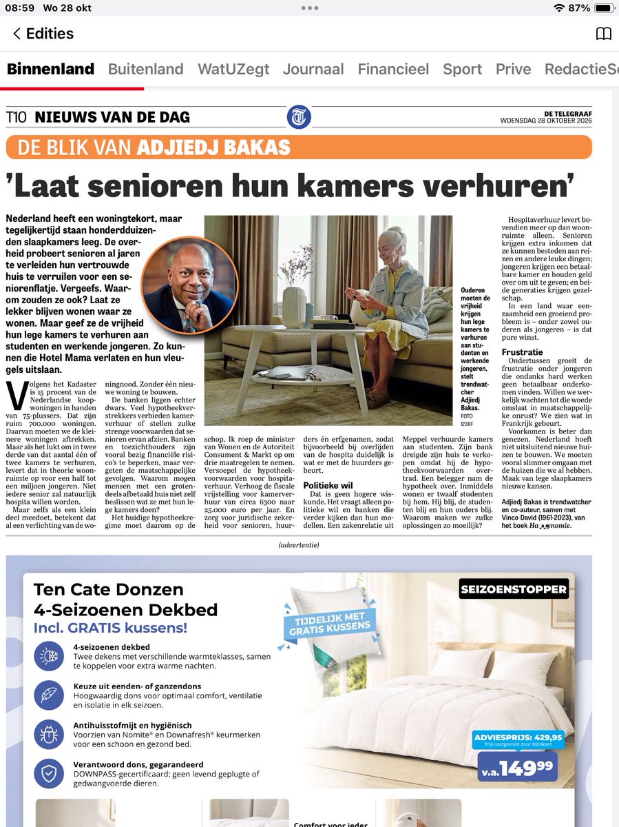 dinie_van's tweet photo. Dus ipv bij ouders op zolder,dan maar bij senioren of Opa en Oma? Wie bedenkt die gekkigheid?👇👇 https://t.co/X58WCexfdM