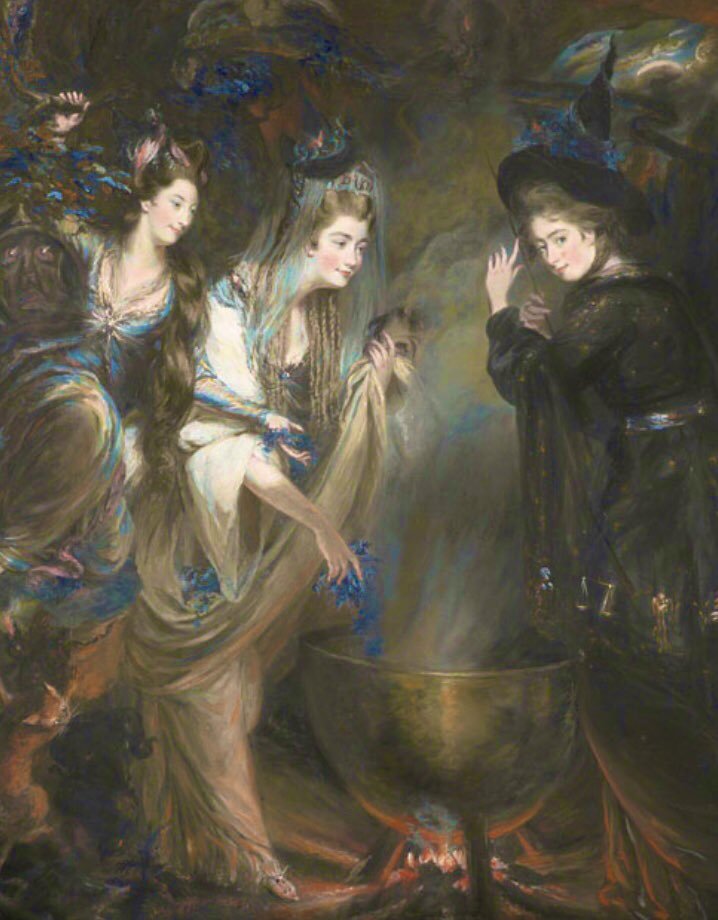 StephenGeoRae's tweet photo. #WitchWednesday 'Macbeth' was cursed from the beginning, a coven of witches objected to Shakespeare using real incantations, so they put a curse on the play. In Scots lore, the three Witches were Fairies

more: "Folklore of Scotland"
https://t.co/0PQzq80z0F

art: Daniel Gardner https://t.co/gPhdkhZfJw