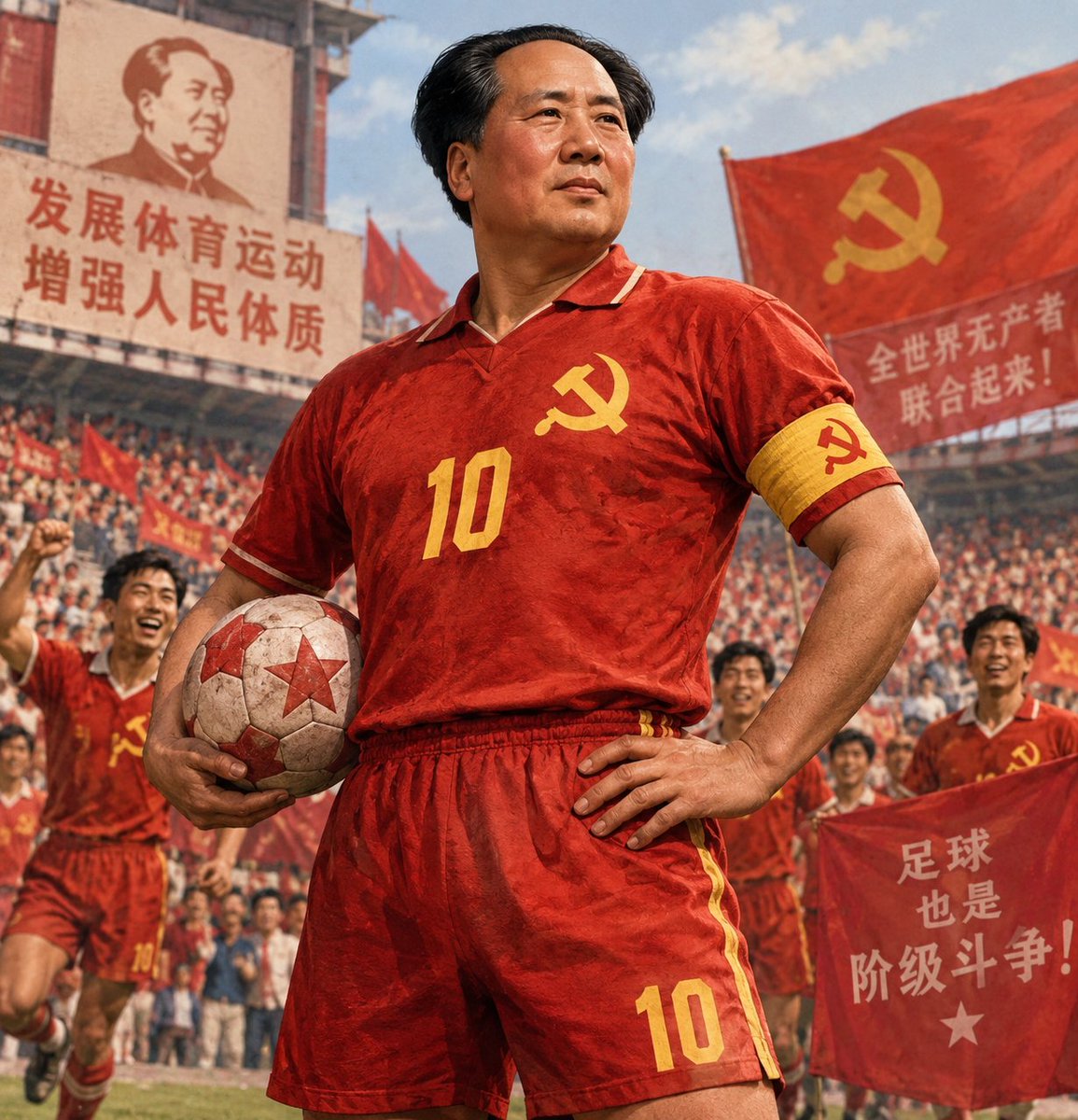 PCFParis14's tweet photo. Mao, ballon d'or de l'anti impérialisme. https://t.co/UxQlaix6nt