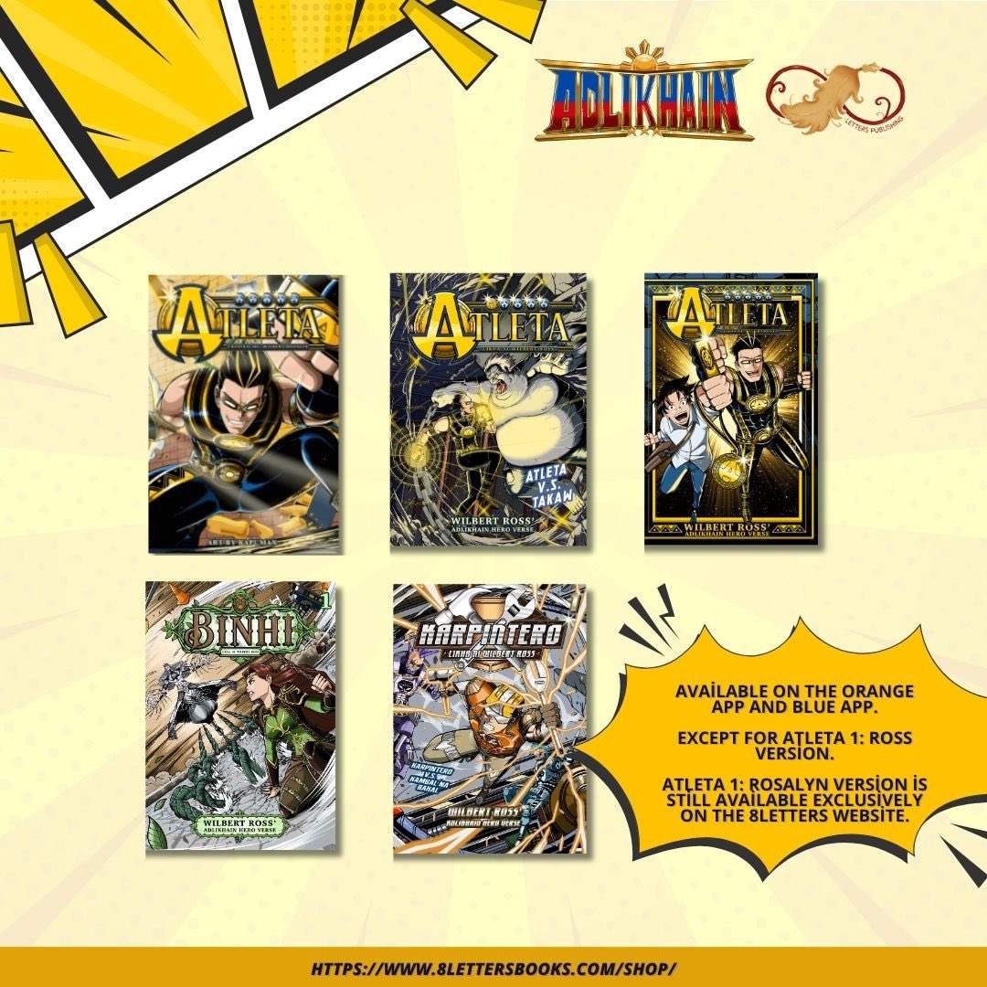 itswilbertross's tweet photo. Adlikhain Hero Verse
Comics, books, and merch are now available on Shopee!

SHOPEE FOLDER LINK
https://t.co/lJr4KjqjGm https://t.co/IyoVYHAxbv