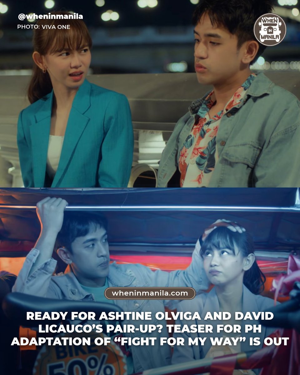 WhenInManila's tweet photo. OFFICIALLY SEATED FOR "FIGHT FOR MY WAY" 👏🏻🫶🏼

Fans of “Fight for My Way” are in for a treat as Ashtine Olviga and David Licauco showcase their natural chemistry and comedic timing in the Filipino adaptation of the hit Korean series.

Aubrey Caraan and McCoy de Leon will also star in the much-awaited local adaptation.

READ MORE: https://t.co/WZtmGgWLHV