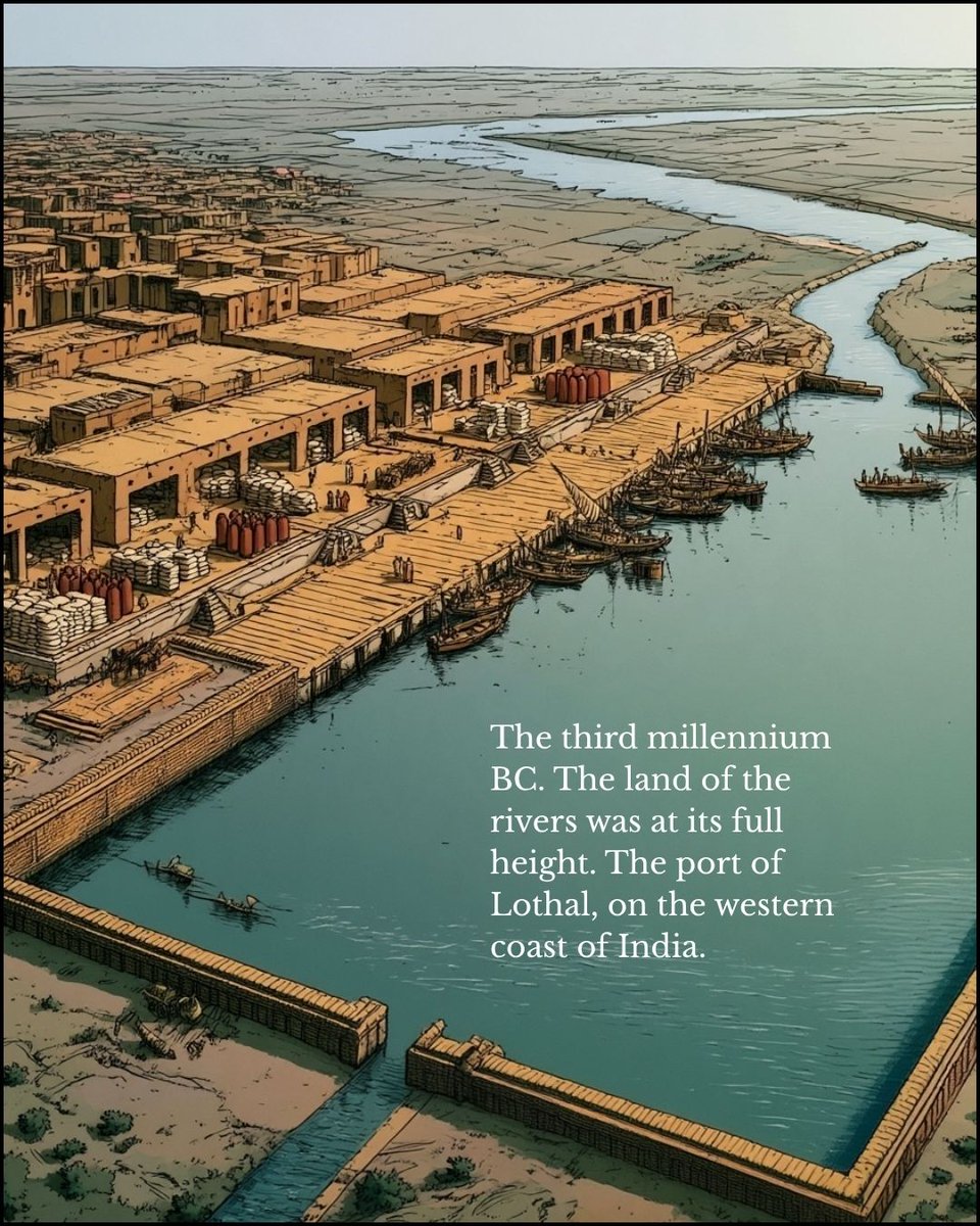 nickcollins1953's tweet photo. The world's first great economic superpower was Indian, fed by the world’s greatest river system.

Its key drivers were its ports.

This area sustained the first long-haul trade network in history, lasting over a thousand years.

Episode 3 of The True Cradle.

1/45 🧵 https://t.co/mC3Y9PPR59