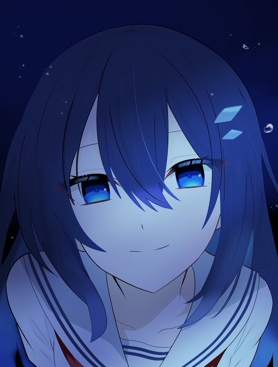 elainasanhakami's tweet photo. ファイル整理してたらいつの日か練習で描いてた汐莉さんが🐟 https://t.co/zwPzNNZAAa