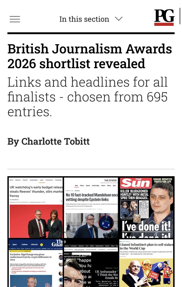 joshi's tweet photo. So pleased to be shortlisted in the Politics category at the British Journalism Awards for our reporting on Burnham and Manchester. 

And incredibly proud that my @millmediauk colleagues have SIX nominations, mixing it with some very big news companies. https://t.co/Zy1E9W7bcK