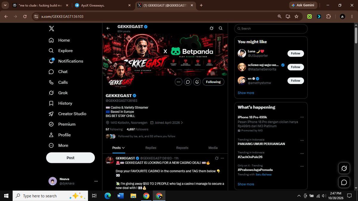 dyknava's tweet photo. @reallroshii @GEKKEGAST136103 I'm in

bBRVzPAoPS8rJJJrjSEV63Q2qKFLBJai4pvLPouW43z https://t.co/XNL2hVFnPw