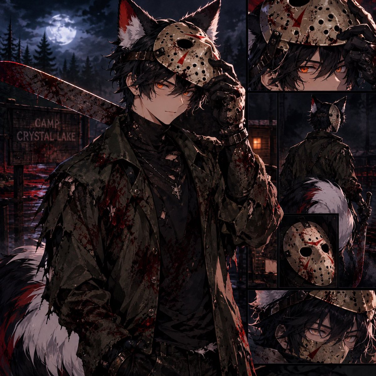 Chifox2473551's tweet photo. What can I say? The Jason look was too good. Now if you’ll excuse me I’m off to my dungeon to take care of a few brats. https://t.co/RIgipyUr8y