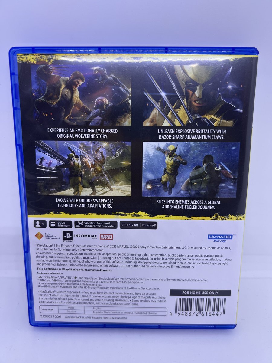 TavitSri's tweet photo. 🎮PS5: Wolverine (มือ 2) 
🛒ราคา: 1500฿
📍แถวรามอินทรา กม.8

คุณพ่อซื้อมาเล่นเอง ตอนนี้เล่นจบแล้วครับ ใครสนใจติดต่อมาคุยได้นะครับ 💬

หรือสนใจแลกกับเกม Resident Evil Requiem (RE9) ก็ติดต่อมาคุยได้ครับ 👍 https://t.co/b9JjH7mfAv