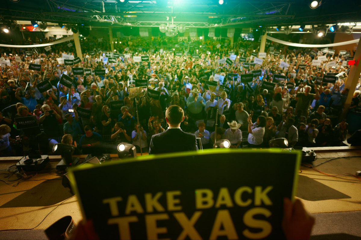 jamestalarico's tweet photo. Lubbock County voted for President Trump by 40 points.

Tonight 4,000 people showed up at our rally.

Texans are ready for change. https://t.co/oUU0QfeUE4