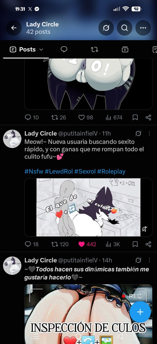 putitainfielV's tweet photo. Eso que no se editar y apenas se usar esos pips de frame en inshoot....pero mi publicación ya llegó a los 3k? Anda al diablo OwO!🖤 Muchísimas gracias https://t.co/MSVn7ckRhi
