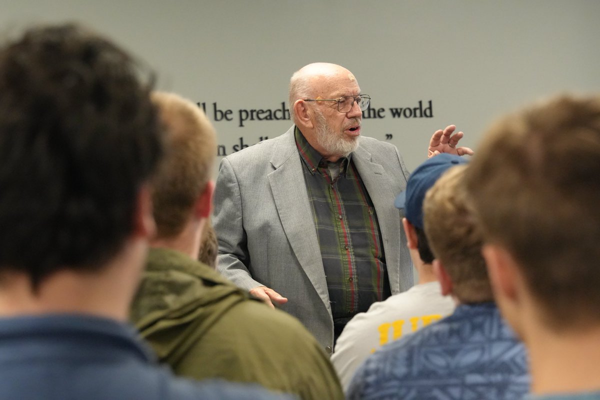 SermonAudio's tweet photo. It was most fitting to have Dr Gary Guthrie as our special speaker this evening for the Fall Technology Lecture Series as the founder and grandfather of the computer science department of @BJUedu — and my former math teacher no less!
https://t.co/2WX6GzUHXE https://t.co/GzSSXlMcon