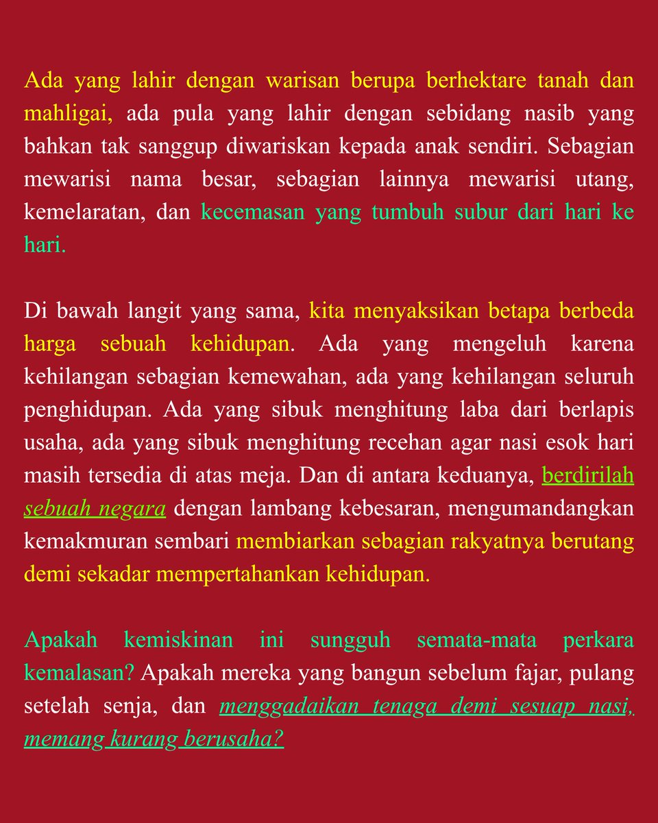 sorenavistha's tweet photo. #INDONESIASADAR bahwa ada yang namanya kemiskinan struktural.
Menitipkan ribuan doa untuk semuanya yang hari ini turun ke jalan. π«ππ https://t.co/1F8zl2J0Xk