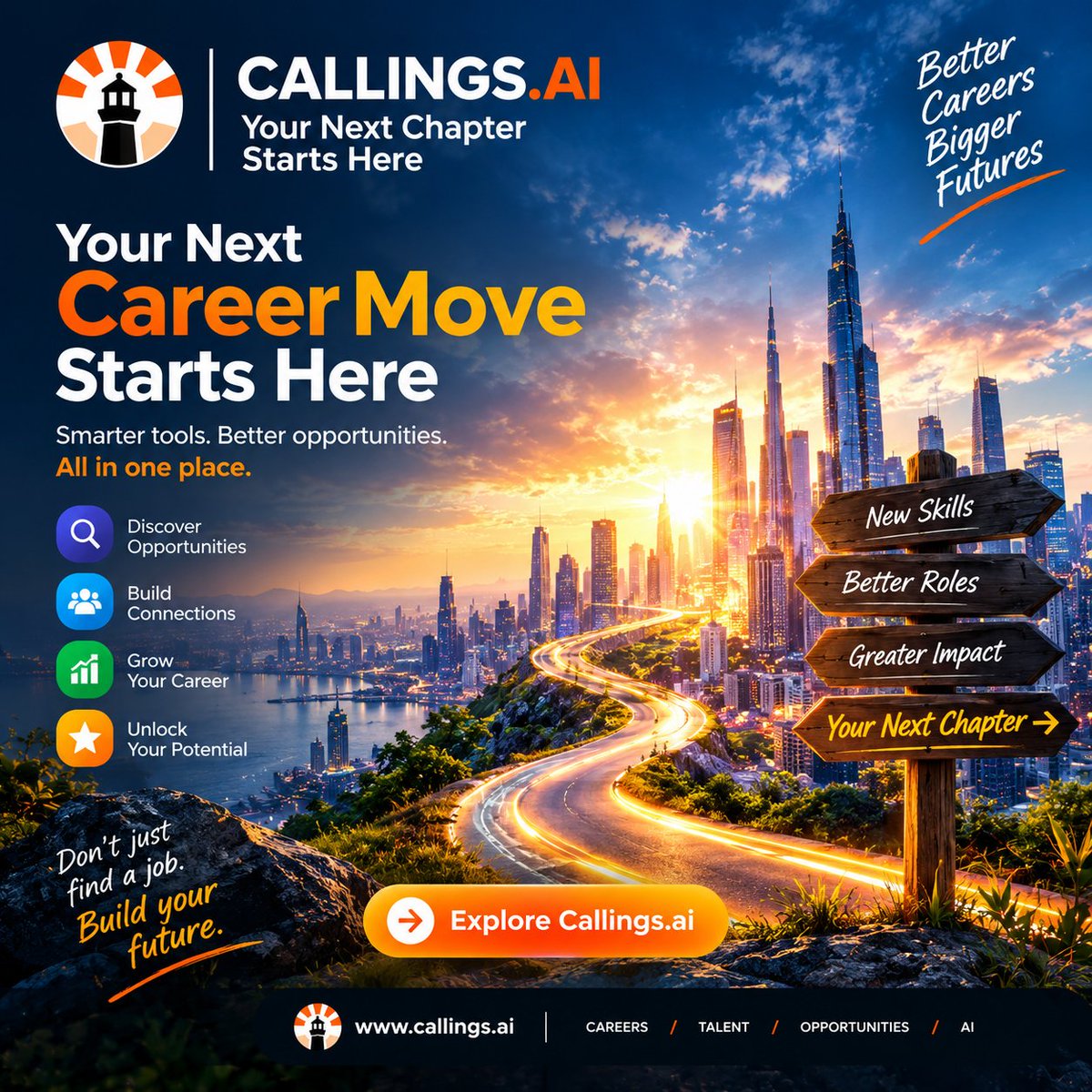 callingsAI's tweet photo. Sometimes the opportunity you're searching for isn't missing...

It's buried under outdated resumes endless applications and a hiring process that wasn't built for today's world

The future belongs to people who adapt learn and keep moving.

https://t.co/NU5NvRNL76 helps turn uncertainty into opportunity so your next career move isn't left to chance.

Your next chapter starts with one decision. 

#CallingsAI #JobSearch #CareerGrowth #FutureOfWork #AI #Careers #Hiring