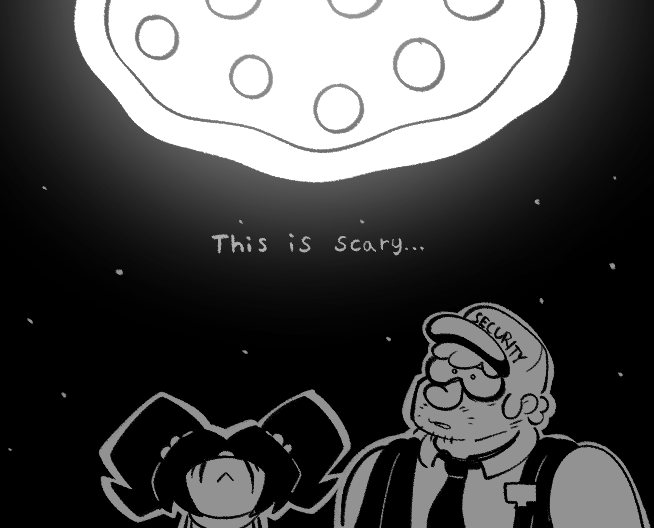 RedDrawsStuff's tweet photo. night of the pizza bear #frickbears3 https://t.co/mMqwBBW0Um