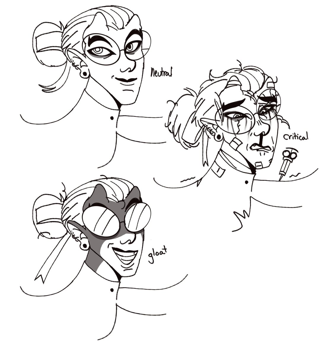 typicalcozmos's tweet photo. some vera sketches from today! wanted to play around with her style n’face a little. tomorrow i will bring pocket doodles. i promise
#deadlock #deadlockoc https://t.co/4dlpkqGbDf