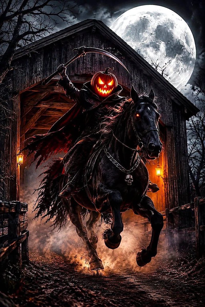 ggeekJon9575's tweet photo. Day 27 of October #horsemen #jackolantern #fullmoon #coveredbridge #halloweennight https://t.co/fprmcl01dt