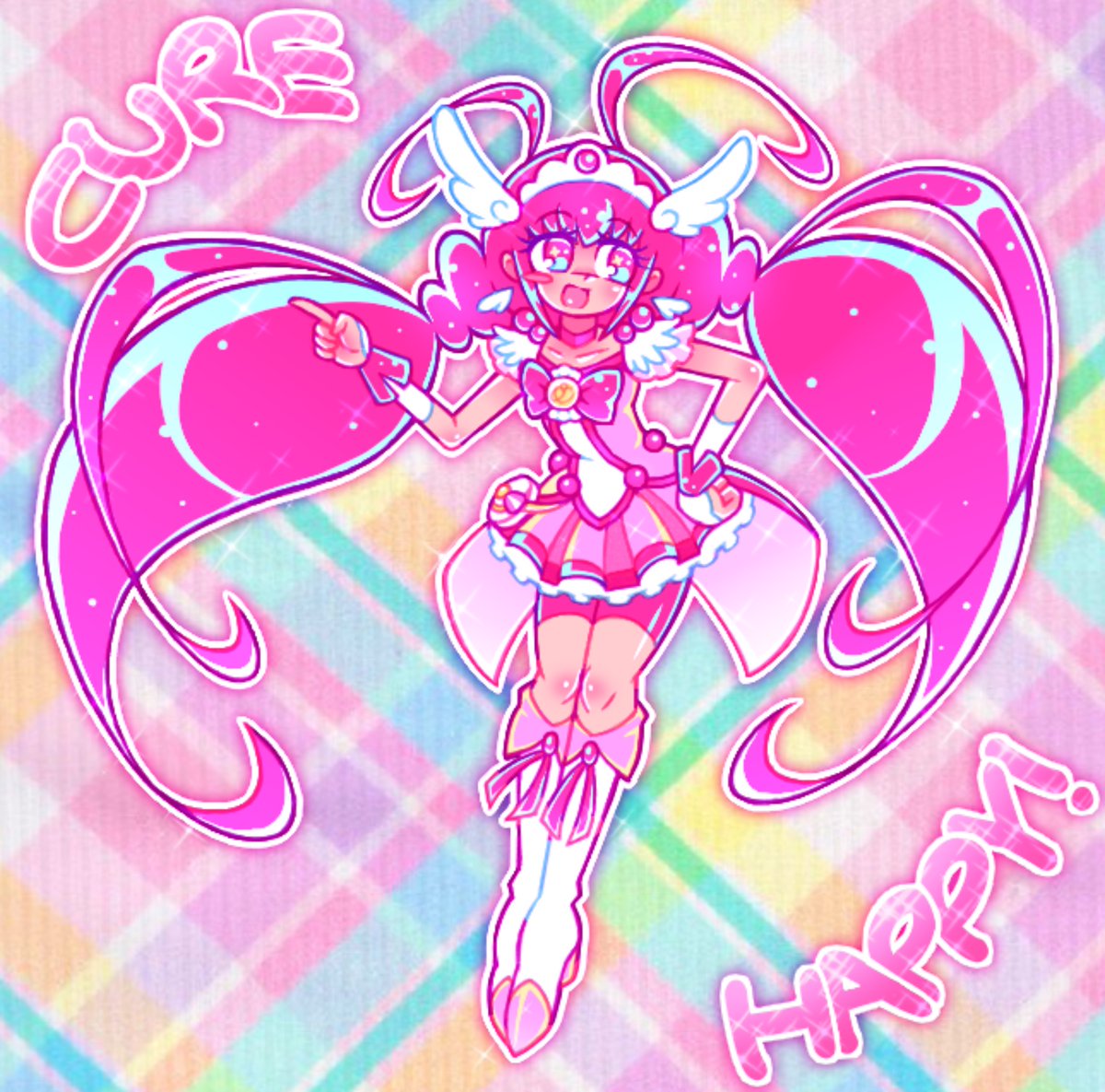 stonedocean420's tweet photo. of course i ✨✨MUST✨✨ go ham on the glitter for cure happy! https://t.co/9cuoAm5EzV