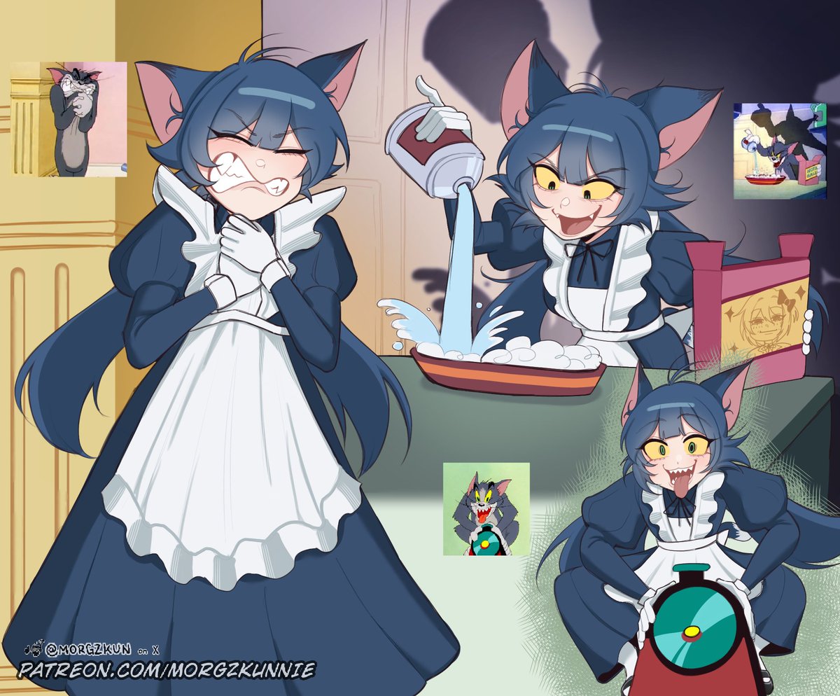 morgzkun's tweet photo. Tomsine the cat, All four pages!
(Tom and Jerry: the anime girls) https://t.co/p8MRd7NXnk