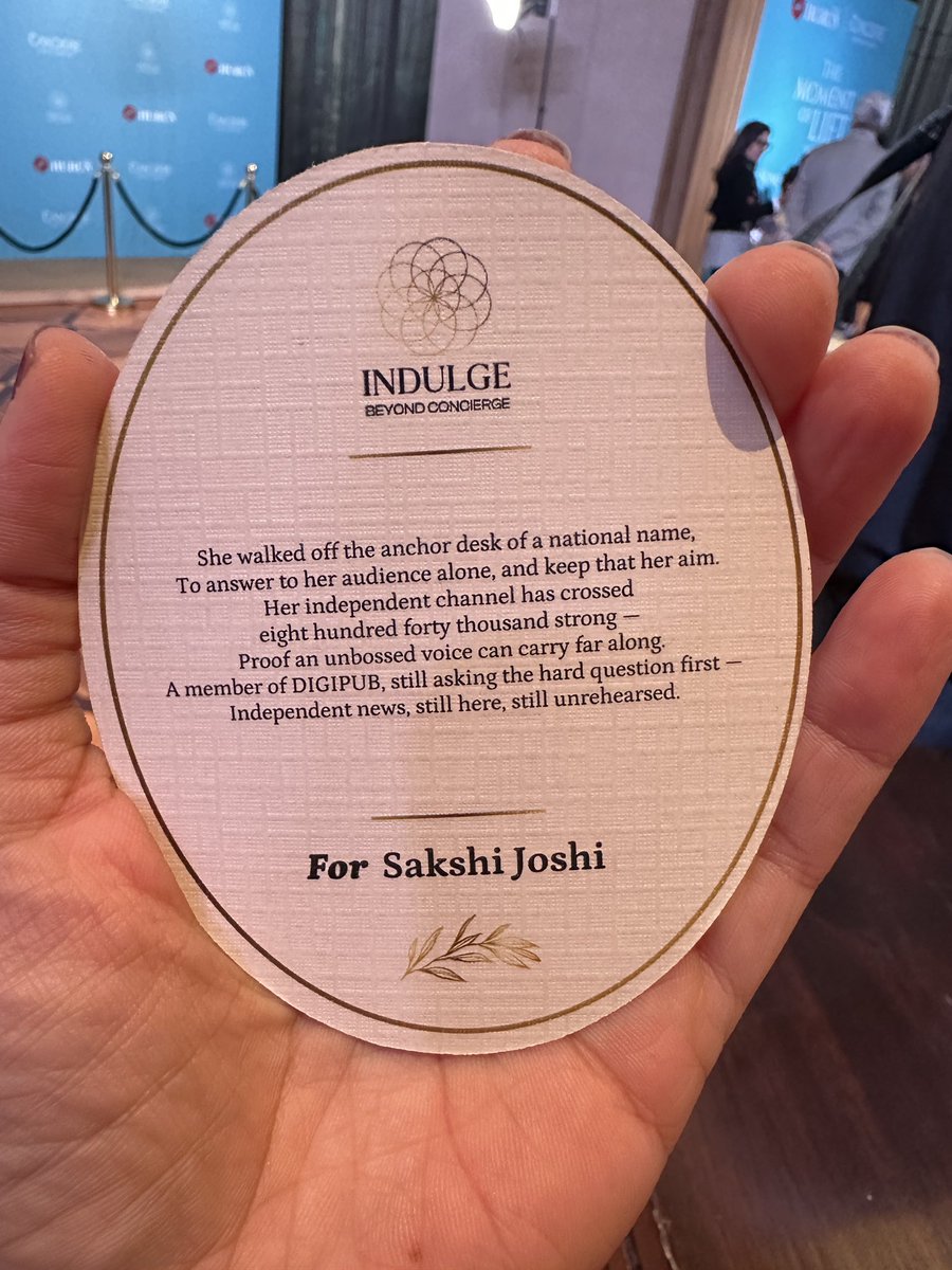sakshijoshii's tweet photo. Everything I have achieved today is all because of my Mom and Dad… (Mumma would be so happy and blessing me from heavens) thank you @HurunReportInd @HurunIndia and @CandereByKalyan for acknowledging that what I do is extraordinary in today’s time ❤️ along with other women entrepreneurs you awarded last night. 

And I also dedicate any achievement to my viewers. They have continuously trusted me and it couldn’t have been possible without their support