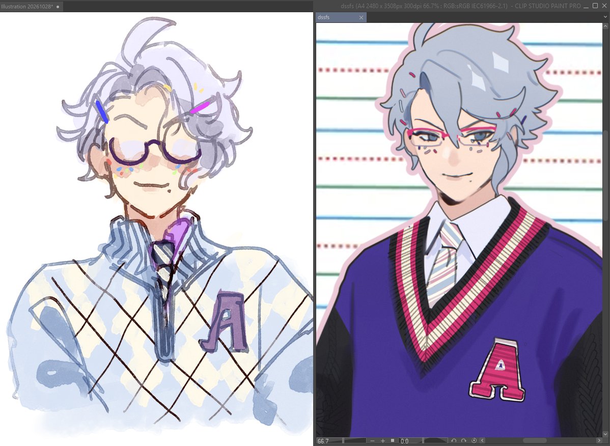 Notyuu_rkgk's tweet photo. #rkgk new and old Sugar Race Azul design :3 https://t.co/7Yqnf5KrHo