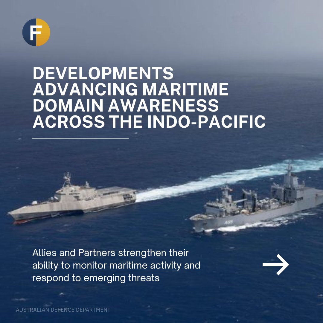 IPDefenseForum's tweet photo. SEEING MORE. WORKING TOGETHER.

Across the Indo-Pacific, Allies and Partners are strengthening their ability to monitor maritime activity, share information and respond to emerging threats.
1/3 https://t.co/mqnnb1Jq49