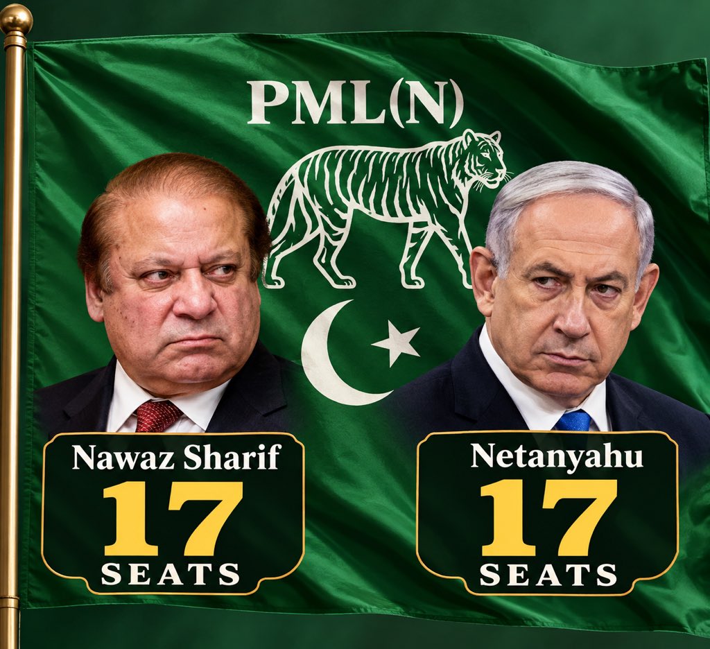 Shararti_Ai's tweet photo. الیکشن کے ابتدائی نتائج میں تو نیتن یاہُو کی پوزیشن تو وہی ہے جو اُسکے چچازاد بھائی نواز نیتن یاہُو کی 8 فروری 2024 کے الیکشن میں تھی https://t.co/G2oAjJS0jy