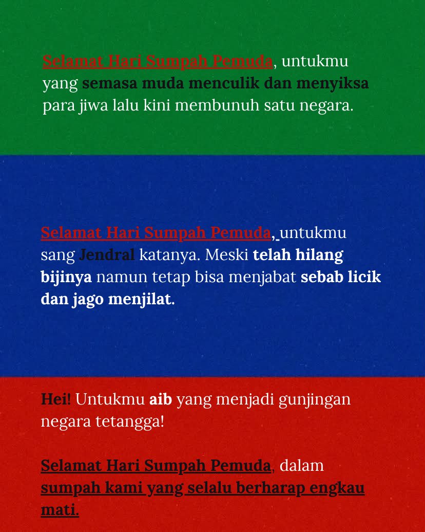 Savantare's tweet photo. Pemuda Indonesia mengutuk anda, bajingan @Prabowo https://t.co/5DK04pKnzd