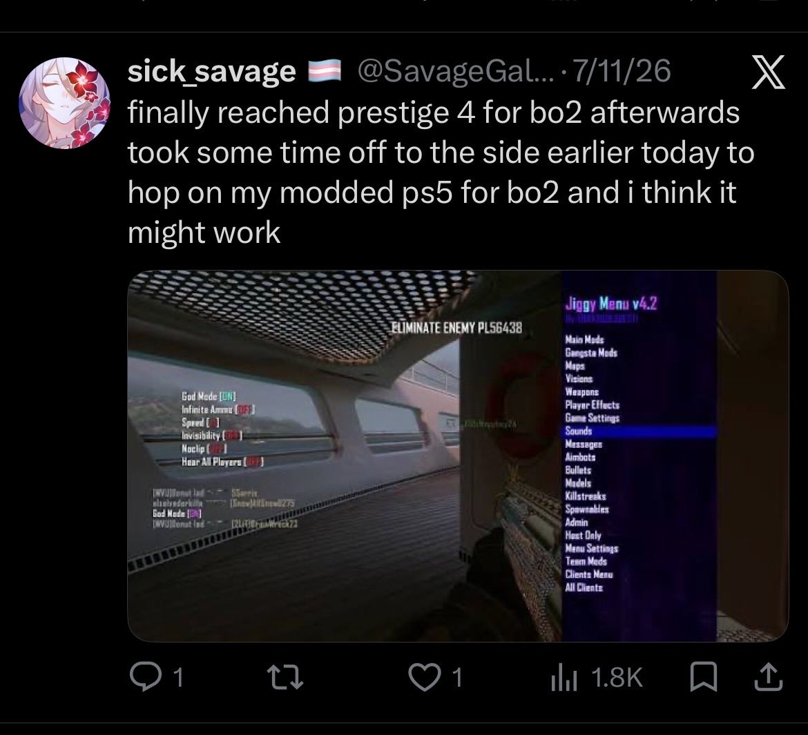 ExcalibuRebirth's tweet photo. Also message me three times you ragebait pussy also you faggots here’s your fucking cheat that you complain that you’re using and doing faggots kill yourself… you don’t have a Dev kit faggots… you probably don’t even have a Titan you just lie and if you do your shit at the games and you should kill yourself you’re pathetic as fuck you waste your time on fucking X sitting here claiming that you’re using CHEATS AND HACKS FUCKING BRAIN DEAD FUCKING MAGGOT YOU HAVE A BRAIN SMARTER THAN A FUCKING WORMS BRAIN… yours is also placed in your ass because you’re so full of shit