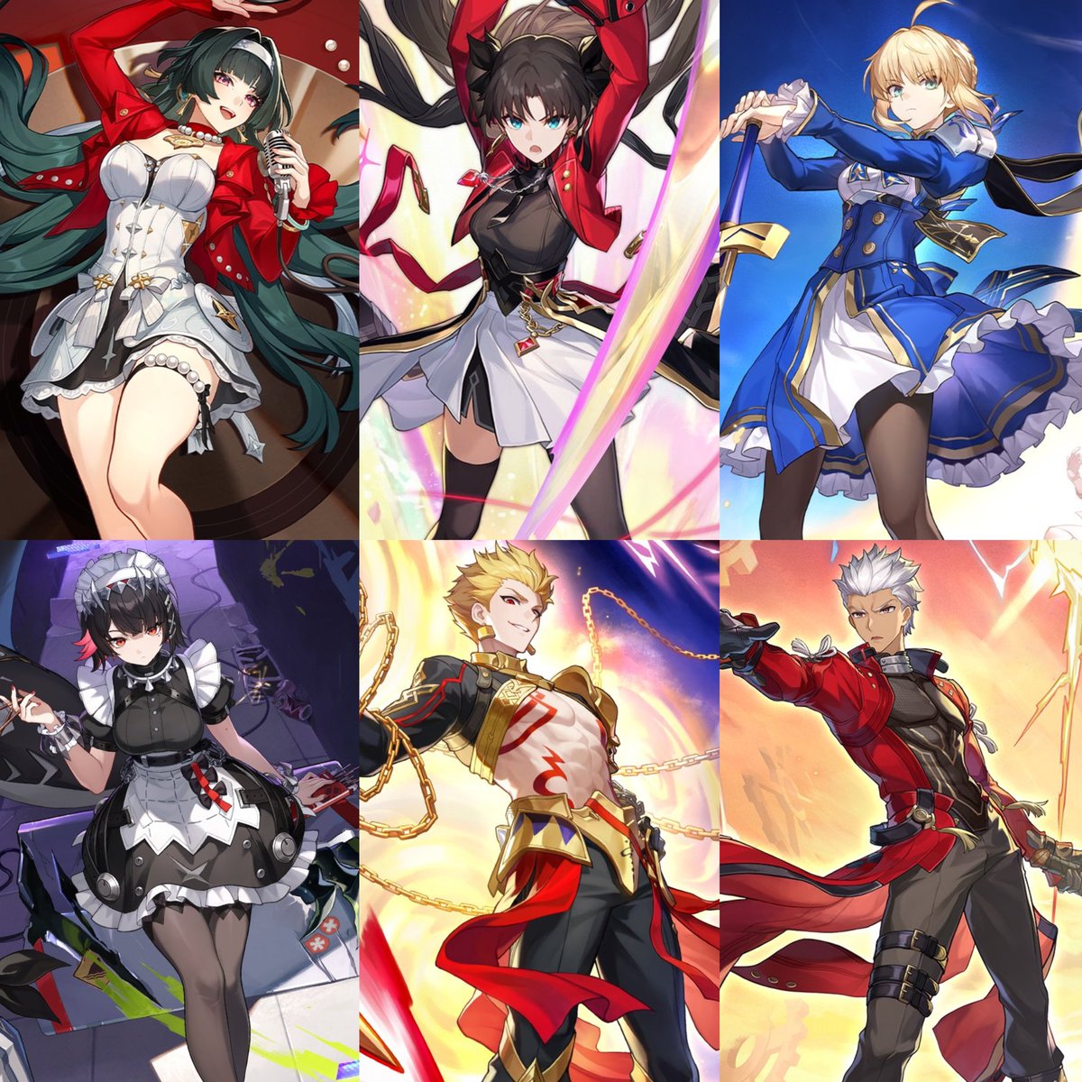 StarRailVerse1's tweet photo. HSR COLLAB CHARACTERS SO FAR

• Zenless:
Astra &amp; Ellen

• Fate: 
Rin, Gilgamesh, Saber &amp; Archer

#HonkaiStarRail https://t.co/hcQALzg48t