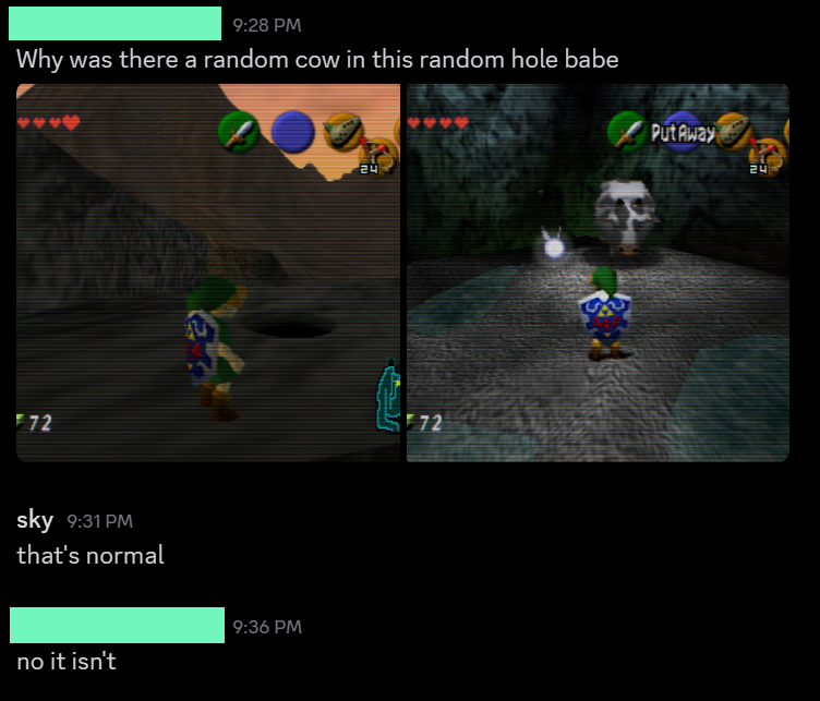 trforceprincess's tweet photo. my boyfriend is playing through ocarina of time for the first time https://t.co/yeOrSZwIyc