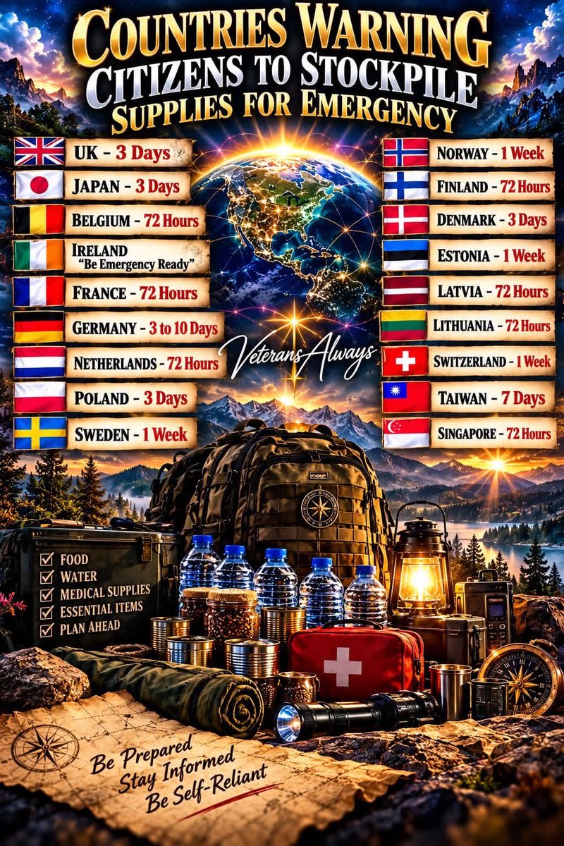Daniell64334313's tweet photo. The GLOBAL reset is coming soon! Not sure if we get a practice run or the real kaboom! 💥 Just be ready 😎 This includes the USA and I’m not sure about AUSTRALIA…I hear they’ve not been instructed to stock up YET. https://t.co/DHBo4gAiVx