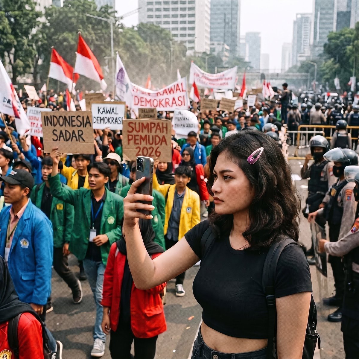 iamcryptone's tweet photo. Realita Sumpah Pemuda 28 Okt: Luar dipantau 14 ribu+ personel, dalam dipantau siber Komdigi. 💀

Faktanya, unjuk rasa itu meledak saat saluran komunikasi formal tersumbat dan kebijakan ekonomi makin mengikis kelas menengah. Kalau ruang fisik diperketat dengan barikade dan ruang digital diawasi ketat, lantas lewat mana rakyat harus menyampaikan evaluasi? 

Negara yang sehat tumbuh dari dialog yang terbuka atas kenyataan di lapangan, bukan dari pembungkaman narasi. ☕📉

#SumpahPemuda #IndonesiaSadar #DemoMahasiswa #KawalDemokrasi #SumpahPemuda2026