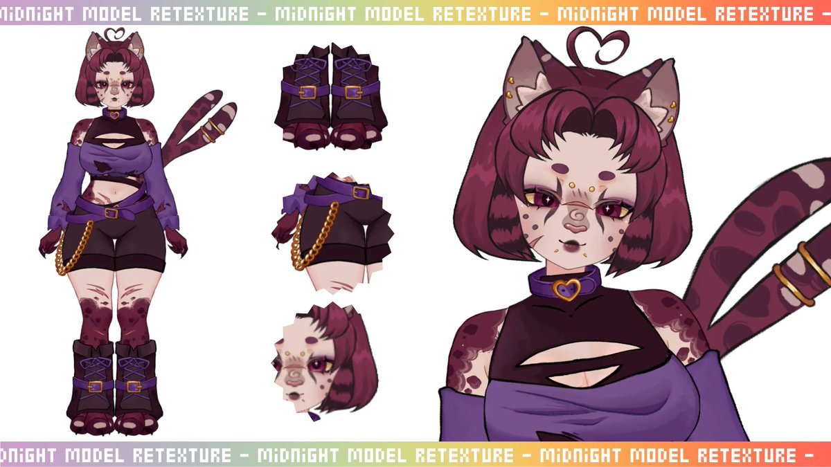 GG_galaxyguts's tweet photo. HUGE THANK YOU TO @GachaPy0n FOR THE AMAZING RETEXTURES!♡ I am so happy with them and love how they turned out! 
I hope you won't get tired of me cause I have at least 3 more outfits in mind lol https://t.co/OsBlYFaD1h