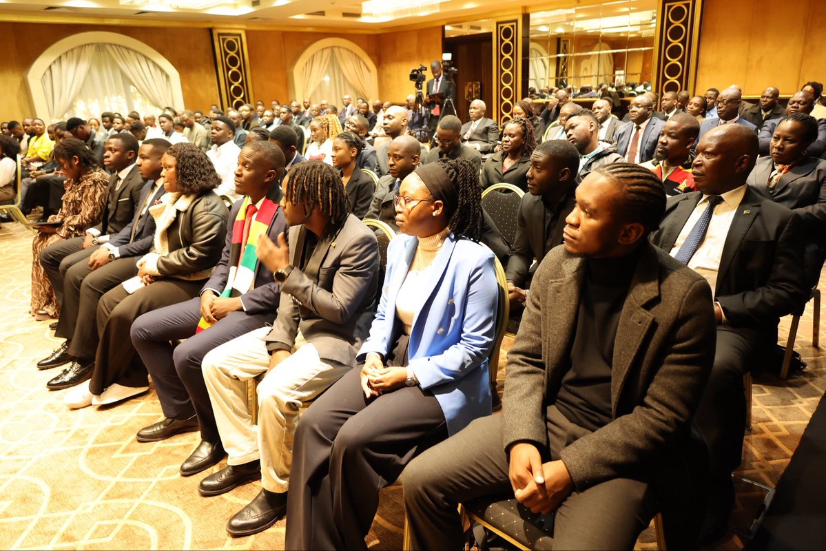 mangombishi02's tweet photo. H.E. President Mnangagwa engaged over 60 Zimbabwean students in Russia, reaffirming the importance of education, skills development and diaspora participation in Zimbabwe’s economic transformation.

RussoAfroSummit https://t.co/lLNEKo6was