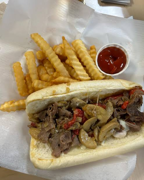 LibertyNetus's tweet photo. @Polymarket Looks like a Philly cheesesteak and fries before Covid, here is what that same money gets you now. https://t.co/rzDESTTCk1