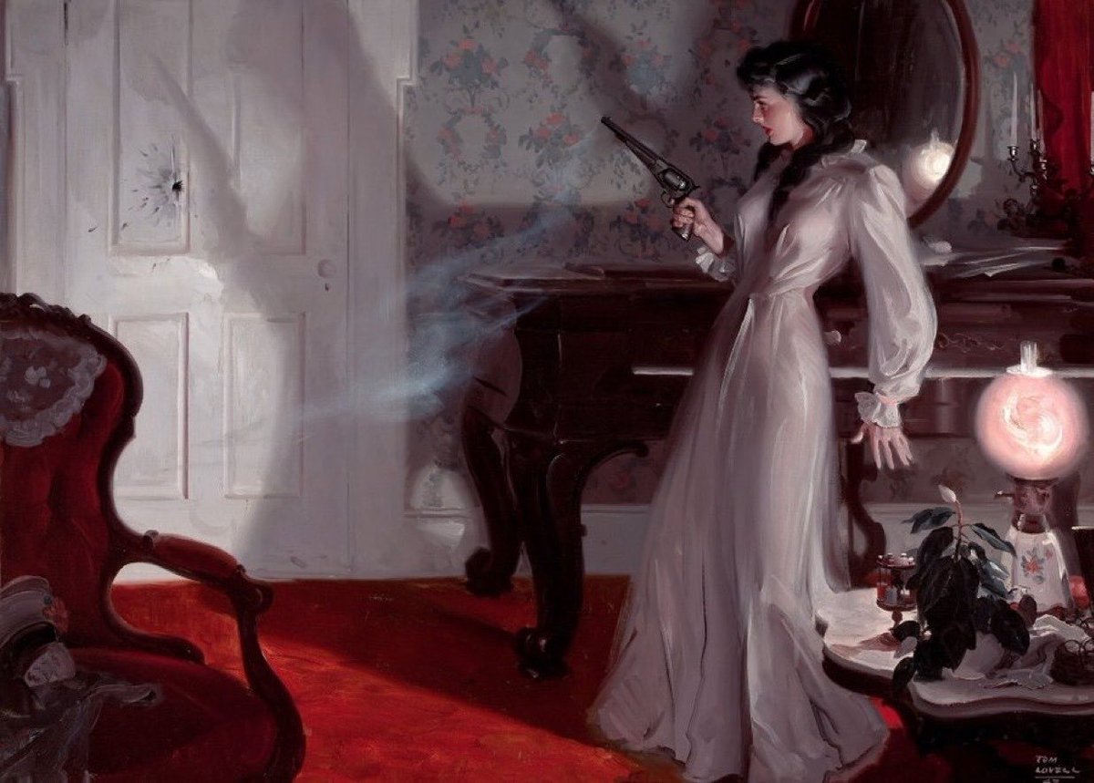AcademiaAesthe1's tweet photo. Shot in the Dark (1943), by Tom Lovell https://t.co/0tZgNZzy0J