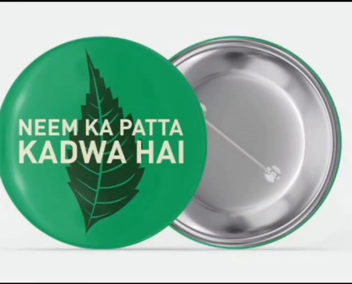 FarmStudioz's tweet photo. Yesterday during a Jan-Sunwayi in Delhi, Rahul Gandhi refused to wear these two badges, when offered by @Memeghnad 

Full marks for artwork &amp; design and a few additional marks for the sentiment. https://t.co/5NeJakGOKm