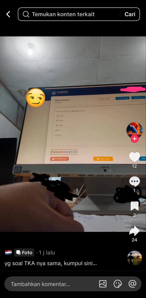 chyriecakes's tweet photo. GUYS SUMPAH INI SERIUS KAYAK GINI?  ini literally soal gua tadi, kok bisa lolos? PENGAWASNYA GIMANA SIHH! UP PLZ https://t.co/Ju8SILHXEg