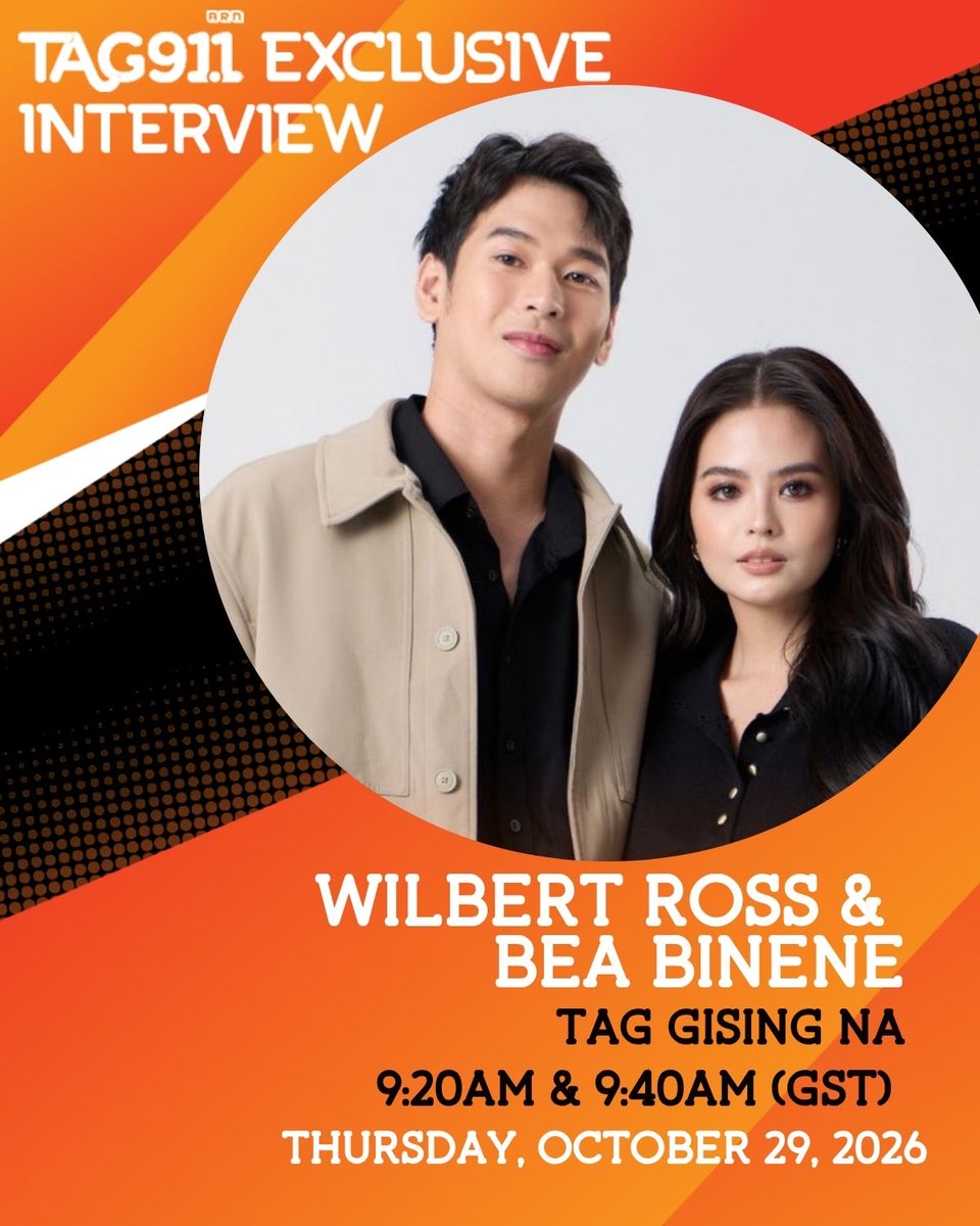 tag911ae's tweet photo. PEE MAK fever continues! 👻

Fresh from the blockbuster success of #PeeMakPH in the Philippines, @itswilbertross and @beabinene joined us on TAG 91.1 for a fun-filled interview! 

#WilBea #WilbertRoss #BeaBinene #WilBeaChikaOnTAG911 https://t.co/hrwTmLmWsn