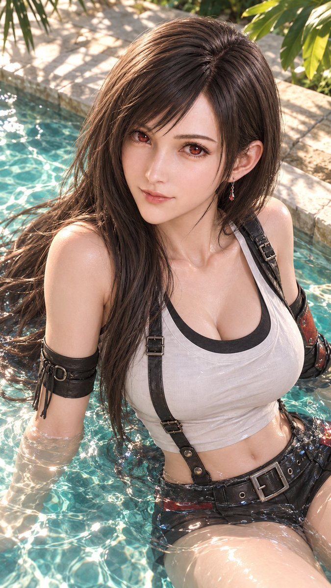 jackvigne19's tweet photo. Même les héroïnes ont besoin d'une petite pause fraîcheur ! 💦☀️
Eau turquoise, soleil tropical et ce regard irrésistible… Tifa vient de faire grimper la température de quelques degrés ! 🥰🔥💕
p.s another comparison
#TifaLockhart #FFVII #FF7Rebirth #Poolside #SummerVibes https://t.co/8nwHzyxcPB