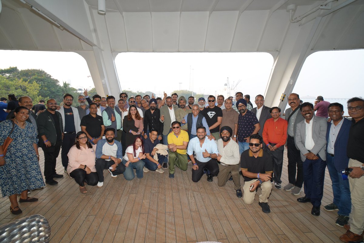 TheMainstream7's tweet photo. As guests boarded Cordelia, familiar faces reunited &amp; new connections blossomed against the Arabian Sea. #AnnualUtsav2026 began a remarkable journey of ideas &amp; leadership beyond the boardroom!

Hosted by #TheMainstream | Co-Presented by @CrowdStrike | Powered by #SaintsandMasters https://t.co/RxiqpI5VDa