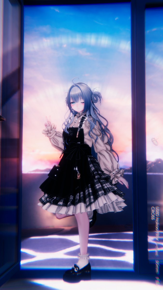 eaglen24vr's tweet photo. JinrikiPoseSystemにて撮影（ただのフルトラ
#Nagi3D 
#いぐふぉと https://t.co/F9IxTWsTKI