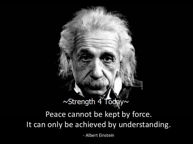 Strengthfor2day's tweet photo. "Peace Cannot Be Kept By Force;
It Can Only Be Achieved By Understanding."
--Albert Einstein
#Peace #Force #Control #Achieved #Understanding #AlbertEinstein #RecoveryPosse #Strengthfor2day https://t.co/CG9gOvBJYl