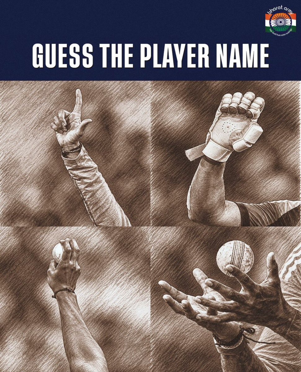 thebharatarmy's tweet photo. Can you guess the player? 

Drop your answers in the comments! 👇 https://t.co/7AZ1rdwg0T