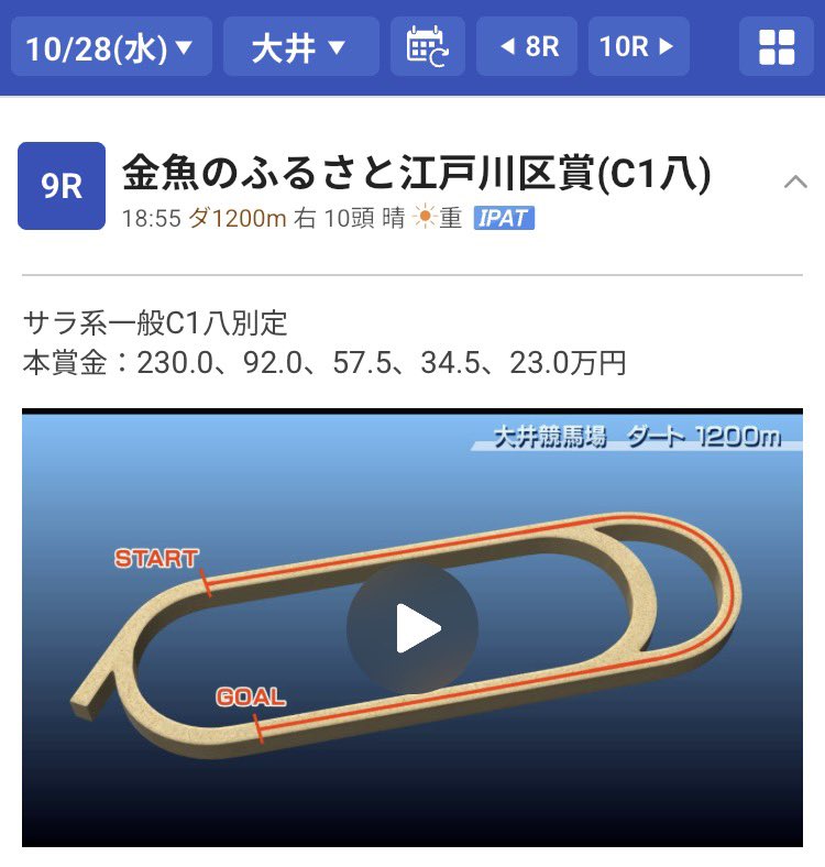 zugo25's tweet photo. やりたい方だけどぞ(っ´∀｀)っ
大井9R 18:55発走
三連複6点
軸8-相手2.5.7.9流し https://t.co/P6IkUorf23