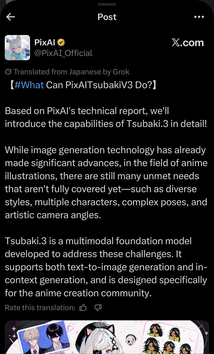 Amariaarts's tweet photo. just wanted to let you guys know since a few of my mutuals follow them that this account that is posting zelink “art” is actually posting ai generated images - the hashtag PixAITsubakiV3  is a tag for an ai image generator. i fell for it once too 😭 https://t.co/R2JAIXkuz3