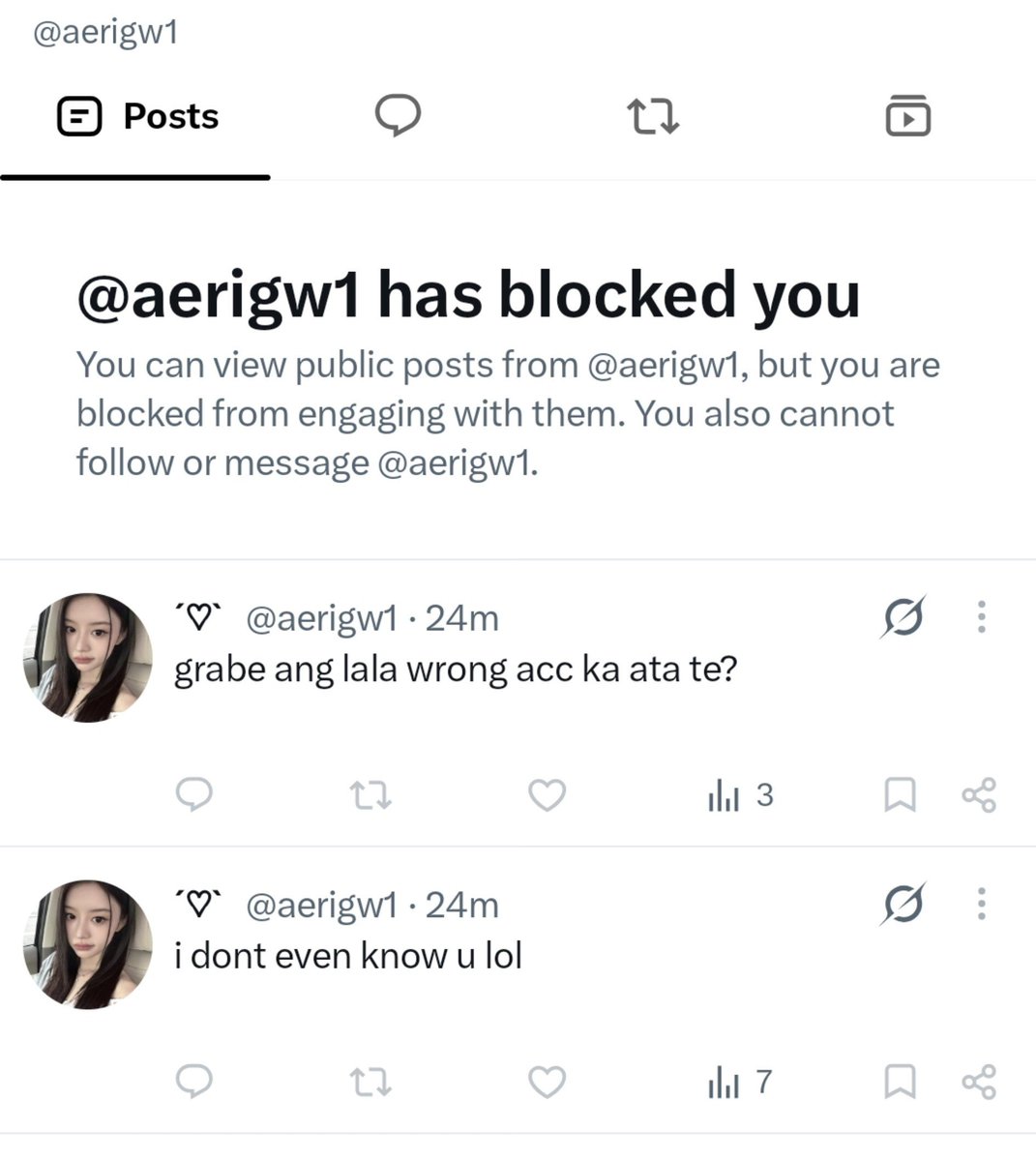 clairoluvrs's tweet photo. hoy pokpok na scammer @aerigw1 ikaw pa yung victim ngayon? kahit nag fake vouch ka sa havenxjs na account mo rin naman?

"i dont even know u" HHSHWHAHAHHAA BOBO tamang pavisib ka sa new acc mo kasi paubos na mga acc mo na puro süshi na 😂 

@aerigw1 aerigw1 SCAMMER ❗️❗️ https://t.co/kr0ICiJv4U