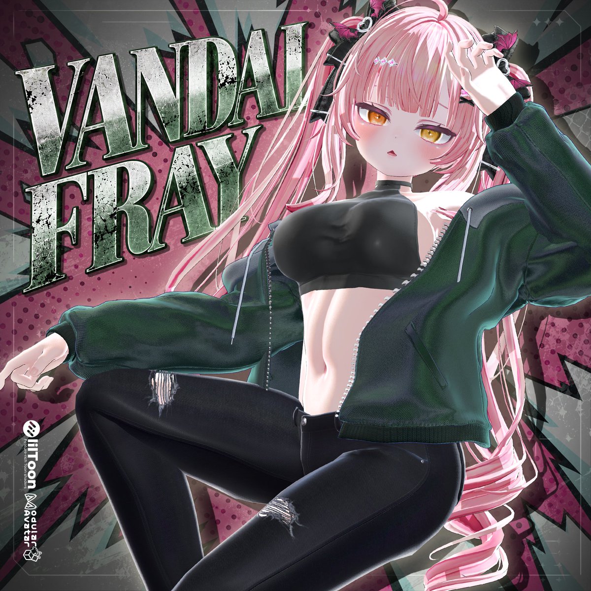 HansoriVRC's tweet photo. 🖤 VANDAL FRAY 発売記念RPキャンペーン 🖤

🛒 https://t.co/mFQbZT5oLM

発売を記念して、【発売から24時間限定】でフルセットが70%OFF！
通常2,400円 → 720円✨
さらに、抽選で【5名様】にフルセットをプレゼント！🎁

✨ 参加方法：❤️ いいね ＋ 🔁 RP！
📅 応募期間：10月28日～11月4日
🎉 当選発表：11月5日

たくさんのご参加をお待ちしております！
これからもHansoriをよろしくお願いいたします🌙