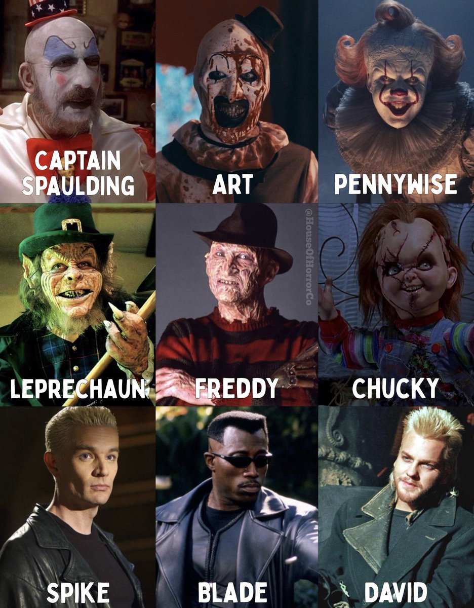 HouseOfHorrorCo's tweet photo. Choose one from each row! 🔪🖤 https://t.co/Fmg4p3dpQh