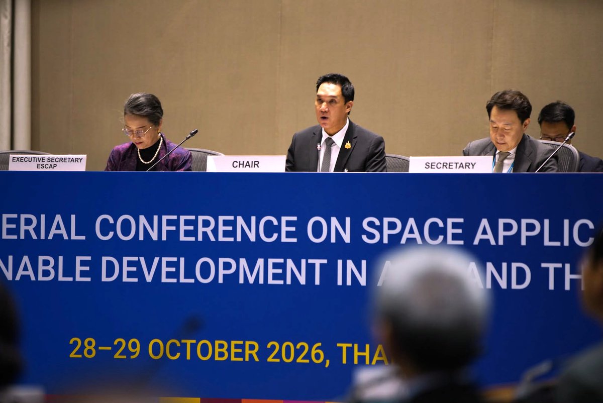 UN_Armida's tweet photo. Space technology can help us anticipate disasters &amp; act before they strike.

At the 5th Ministerial Conference on #SpaceApplications, I called for stronger regional cooperation to turn satellite data into timely action, build resilience and ensure no country is left behind. https://t.co/PWEChHoGWr